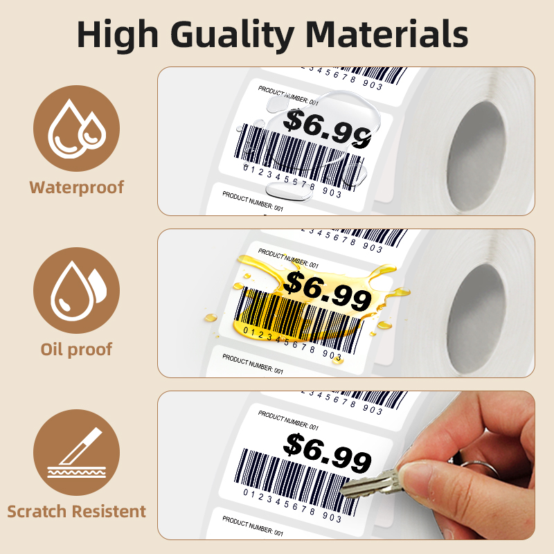 5 Rolls of White Label Sticker - مراجعة Label Maker Machine وسعره