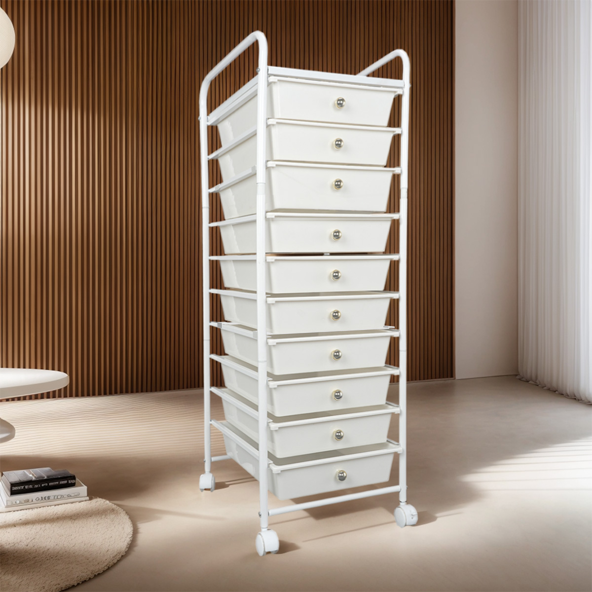 10 Plastic Drawer Rolling Stor - مراجعة Rolling File Cart وسعره