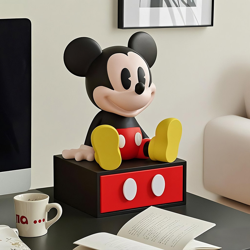 Cute Mouse Drawer Storage Box  - مراجعة Home Office Desk With Drawers وسعره