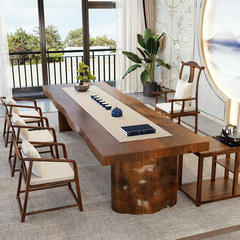New Chinese solid wood tea tab - مراجعة Home Office Guest Room وسعره