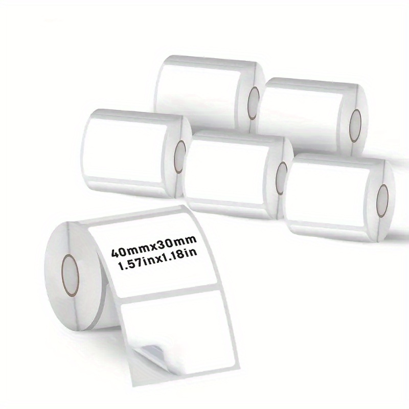 6 Rolls 40x30mm Thermal Label  - مراجعة Label Maker Machine وسعره