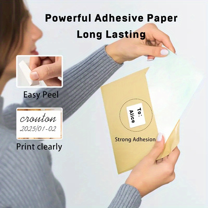 6 Rolls 40x30mm Thermal Label  - مراجعة Label Maker Machine وسعره