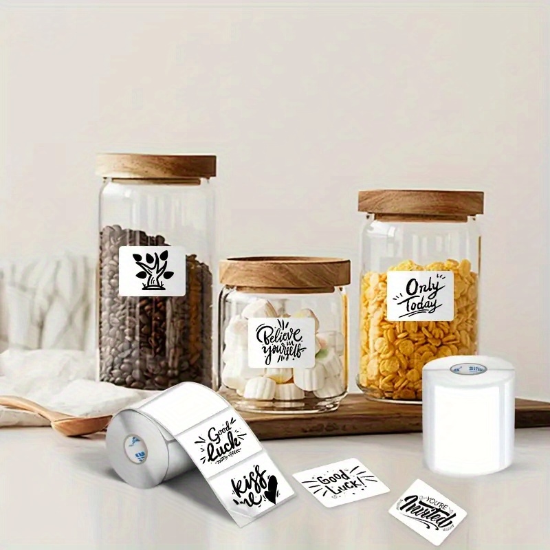6 Rolls 40x30mm Thermal Label  - مراجعة Label Maker Machine وسعره