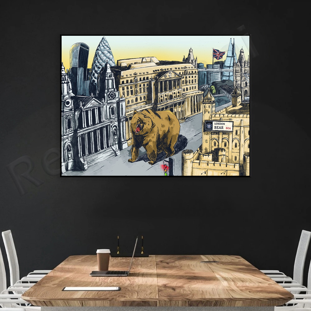 Stock Market Poster | The City - مراجعة Home Office Of London وسعره