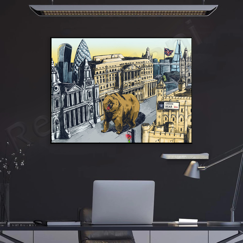 Stock Market Poster | The City - مراجعة Home Office Of London وسعره