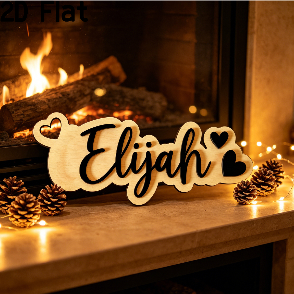 1Pc Custom Love Decor Wooden A - مراجعة Home Office Gifts وسعره