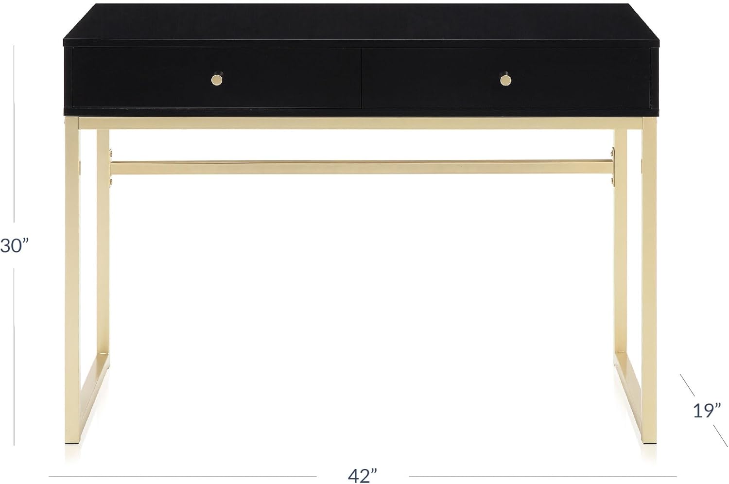 42 Inch Makeup Vanity or Home  - مراجعة Home Office Desk With Drawers وسعره