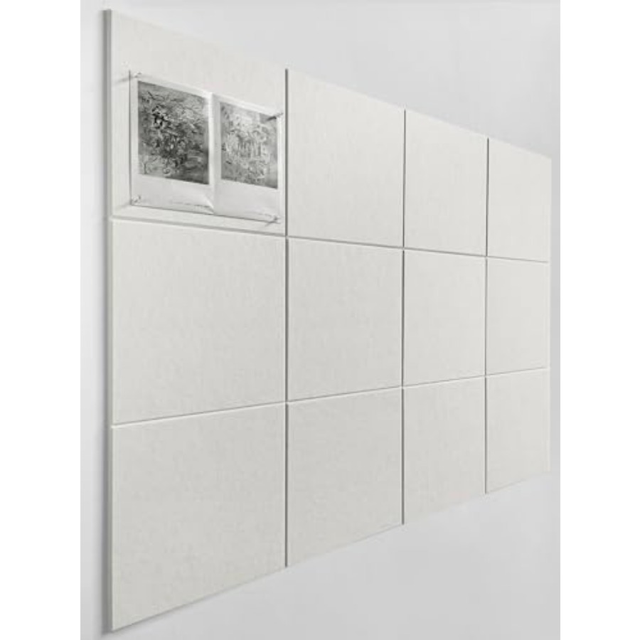 White Cork Board Tiles Large C - مراجعة Home Office Alternative وسعره