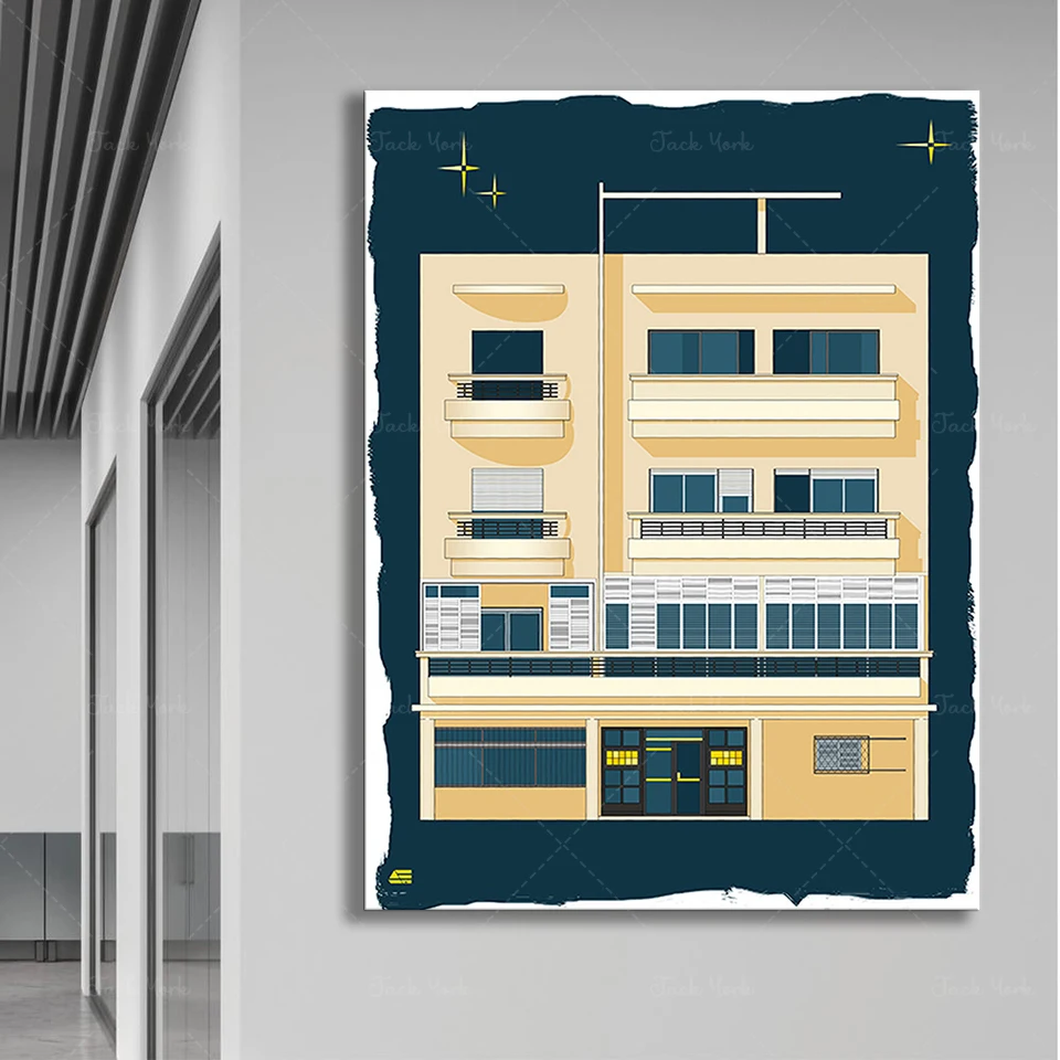 Bauhaus Tel Aviv Print Modern  - مراجعة Home Office York وسعره