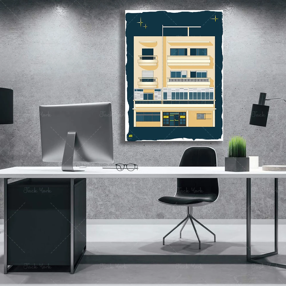 Bauhaus Tel Aviv Print Modern  - مراجعة Home Office York وسعره