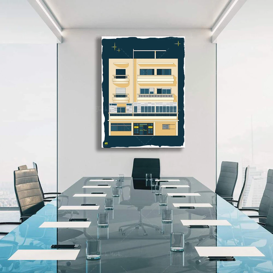 Bauhaus Tel Aviv Print Modern  - مراجعة Home Office York وسعره