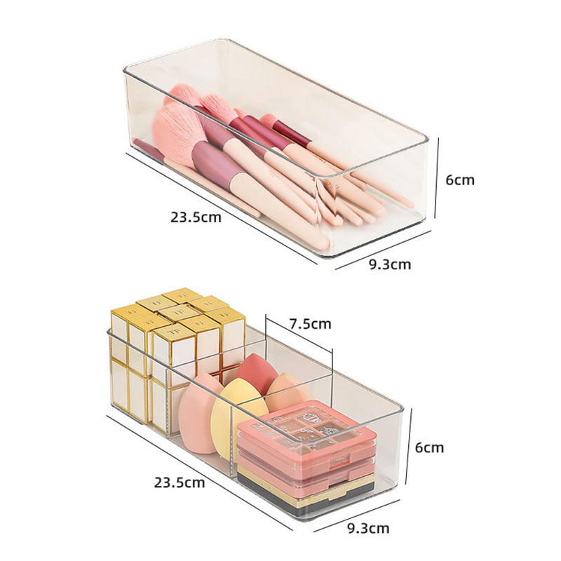 Acrylic Cosmetics Storage Box  - مراجعة Home Office Desk With Drawers وسعره