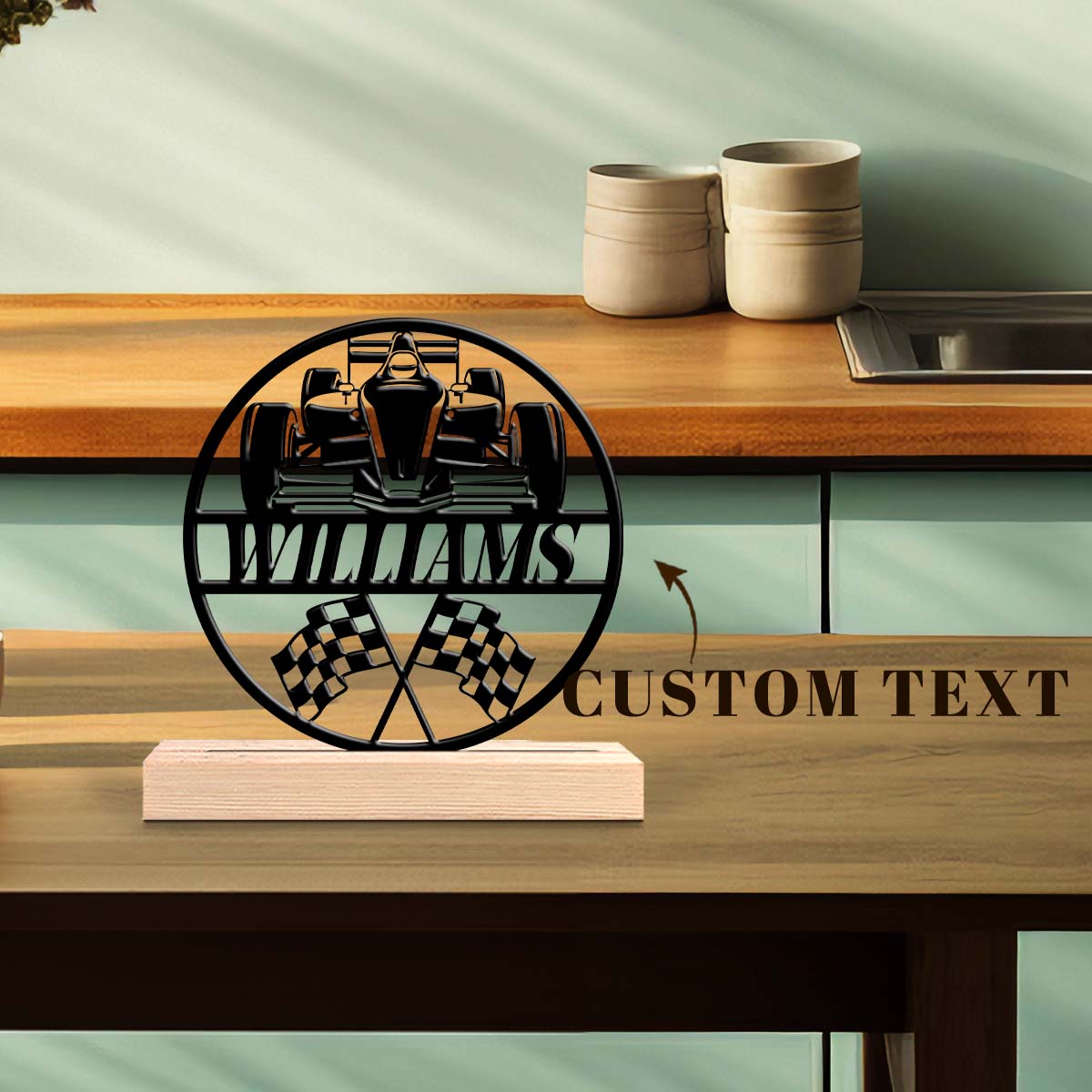 1Pc Csutom Name F1 Race Car Fl - مراجعة Home Office Gifts وسعره