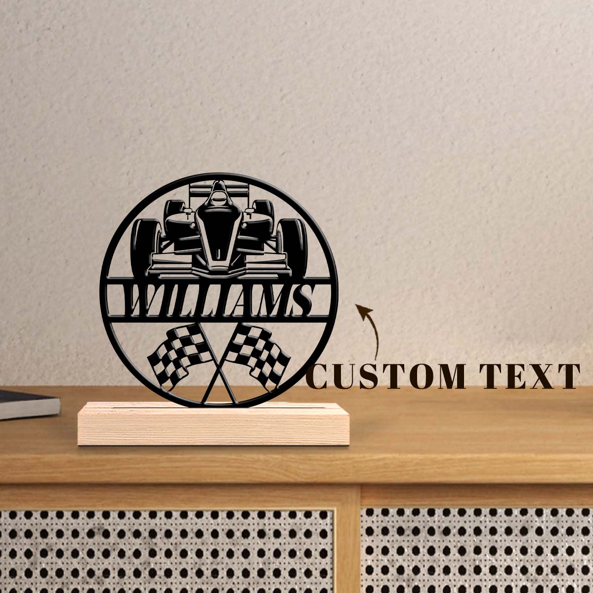 1Pc Csutom Name F1 Race Car Fl - مراجعة Home Office Gifts وسعره
