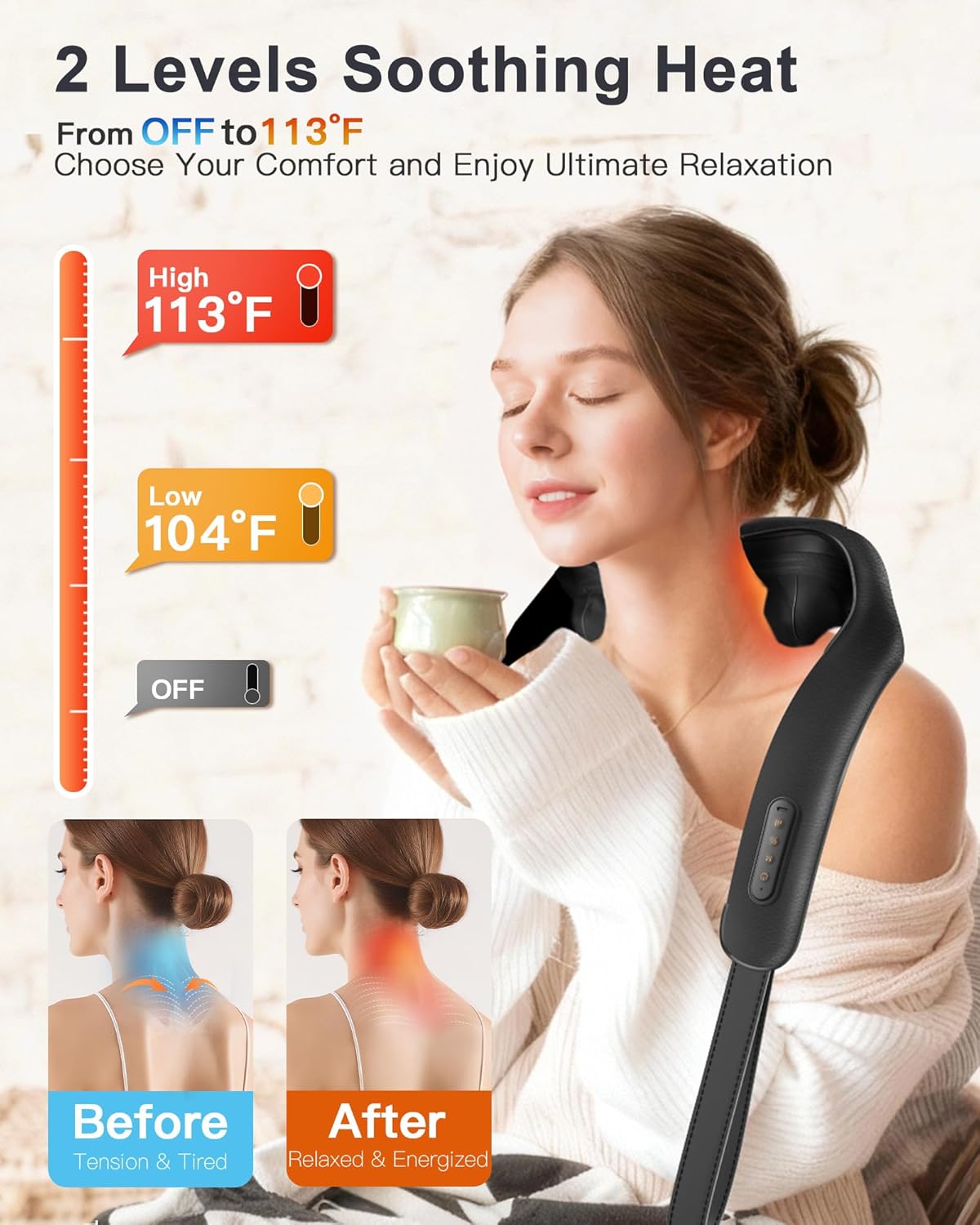 Neck Massager with Heat: Cordl - مراجعة Home Office Alternative وسعره