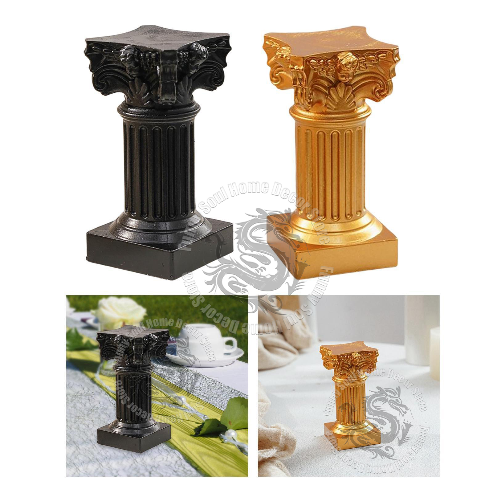 Nordic Roman column candlestic - مراجعة Home Office Architecture وسعره